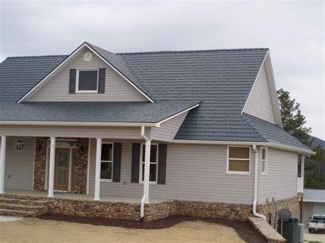 grey house metal roog|gray metal roofing colors.